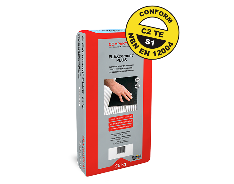 Compaktuna® FLEXCement® Plus 25kg grijs - Flexibele bouw-en tegellijm