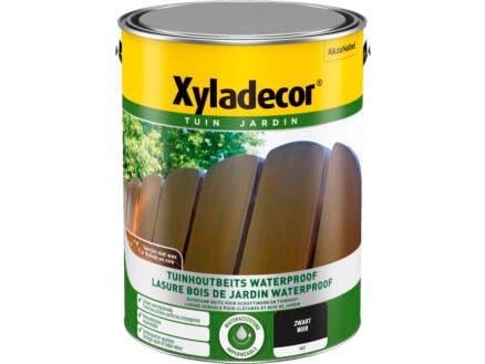 Xyladecor lasure de bois de jardin waterproof noir 5L