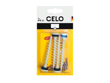 CELO BLISTER ISOLATIE SCHROEF IPS80 WIT + PH 4 STUKS