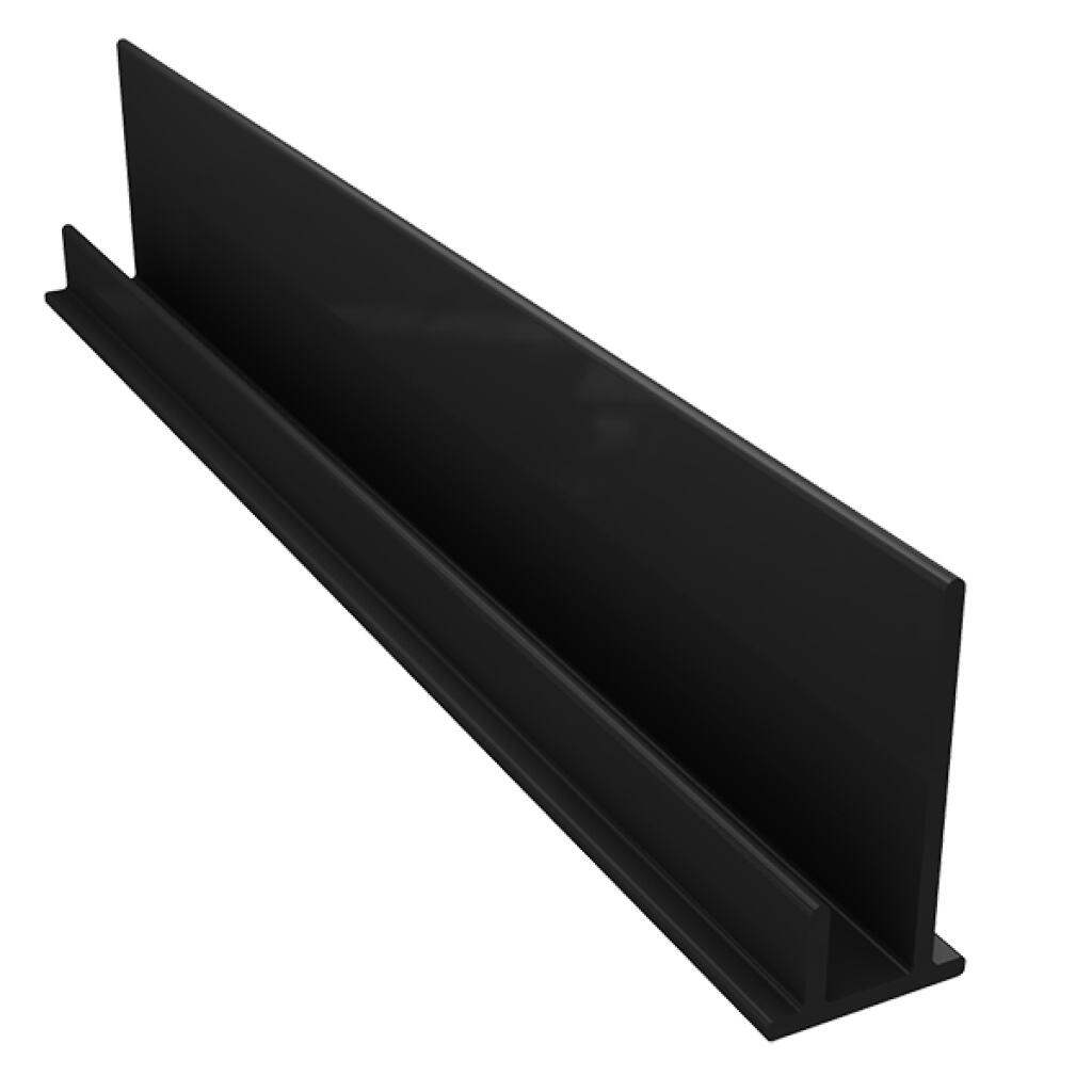 Durasid startprofiel voor siding PVC 10x3m - Zwart (prijs per lm pak van 10)
