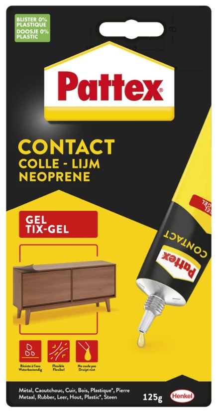 Pattex Tix-Gel Jaune Clair 125g