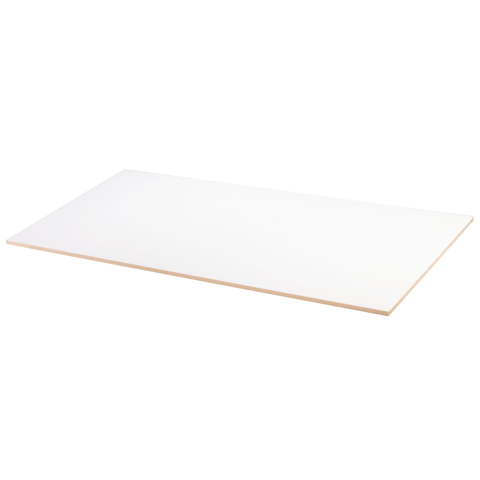 Panneau MDF film à peindre blanc 2 faces 122x61cm - 12mm (PEFC)