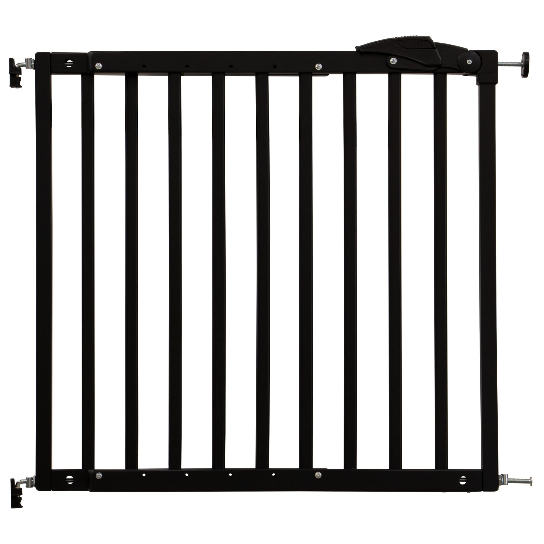 Barrière d'escalier Thomas noir 73,5cm hauteur / 78,5-113,5cm largeur