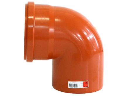 Coude d'egouts 110-87° brun rouge