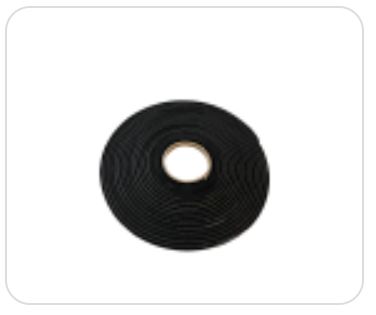 Duofuse tand-en-groef/lamellen tuinscherm - Celrubberband voor opvulling aluminium paal 10x6mm (rol 10m)