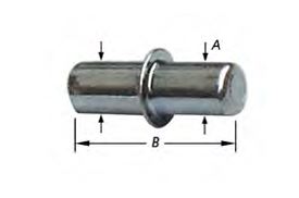 Taquets ronde galvanisé 8+8x5mm 100pcs