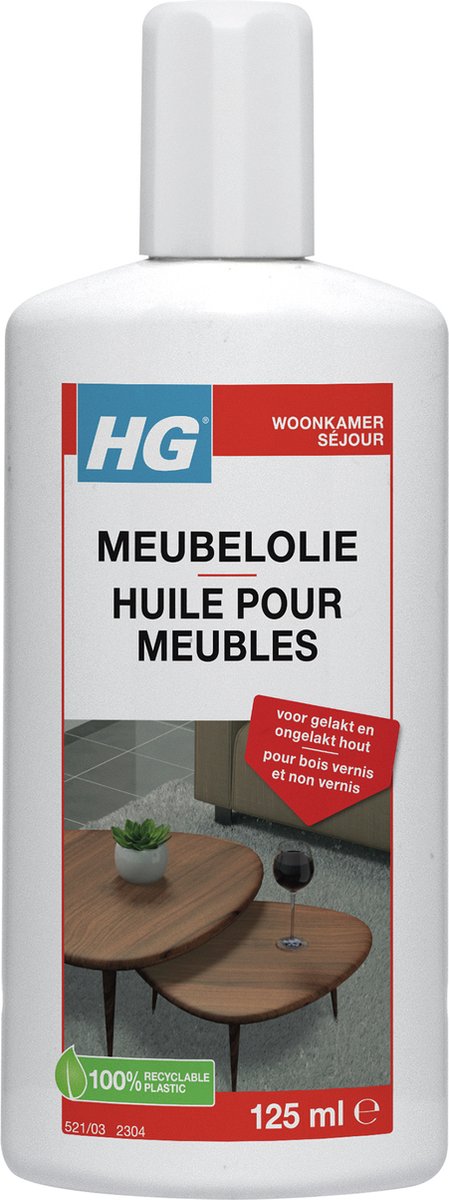 HG verzorgende meubelolie voor eiken, mahonie en kersen