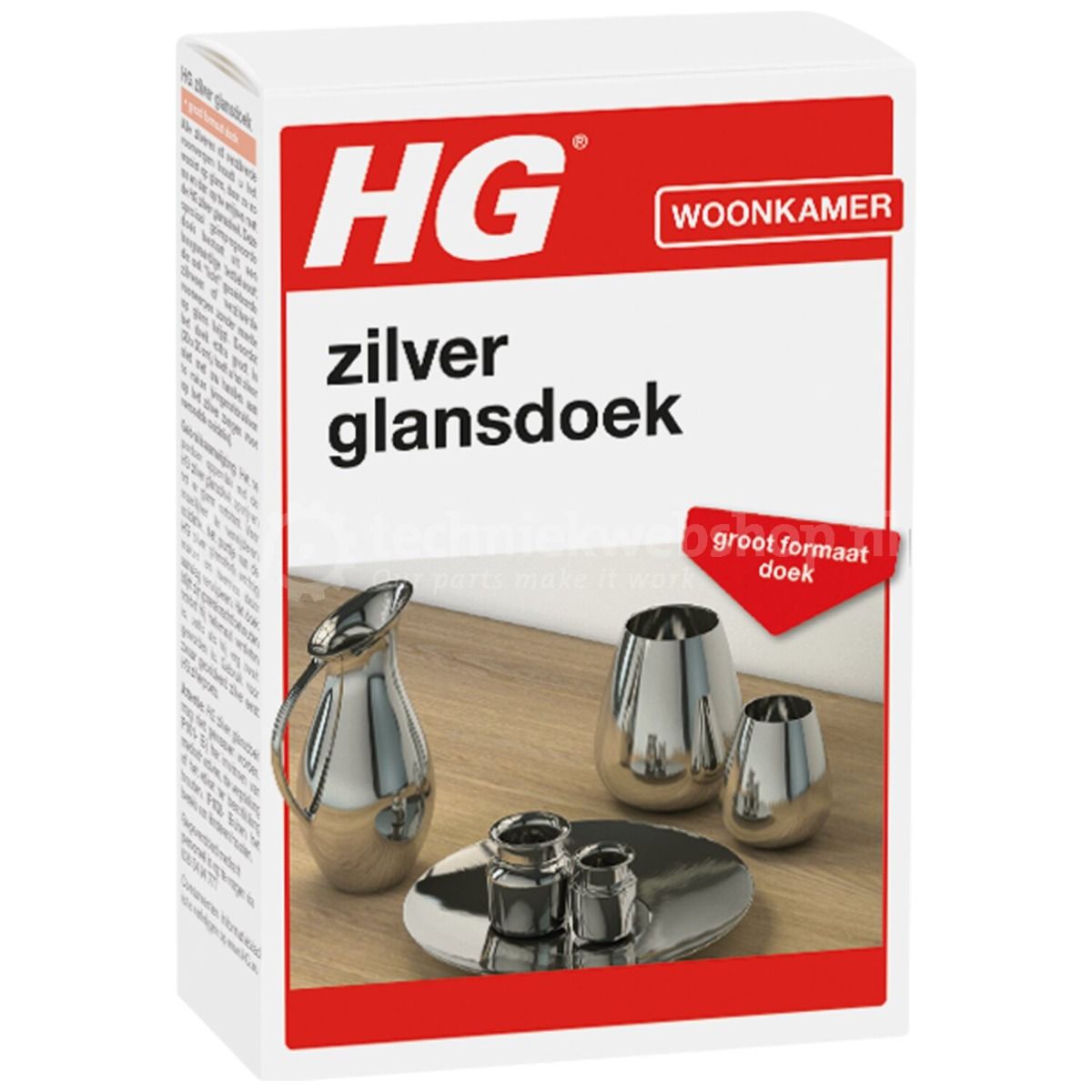 HG glansdoek voor zilver