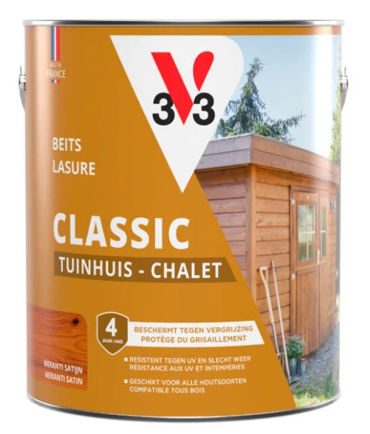 V33 Bois de jardin classique meranti 2,5 L
